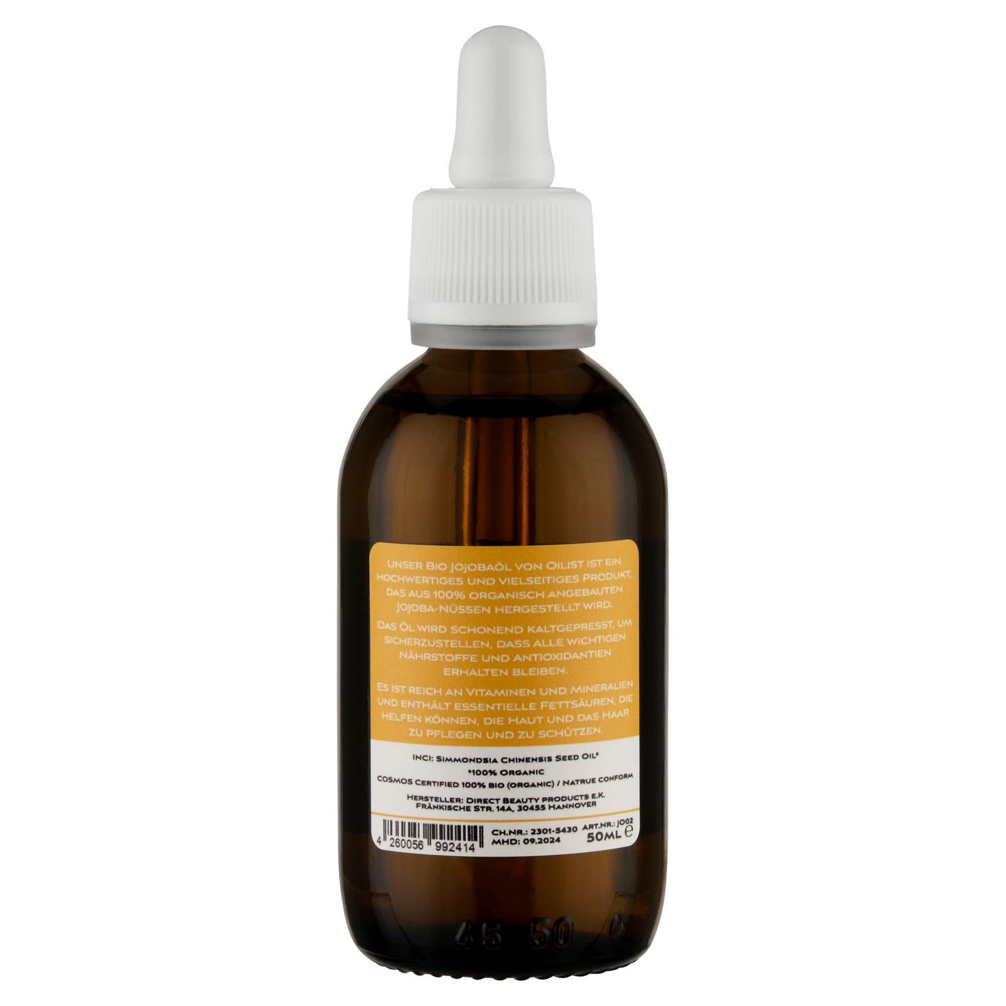 Bio Jojobaöl - kaltgepresst & naturrein - 50ml