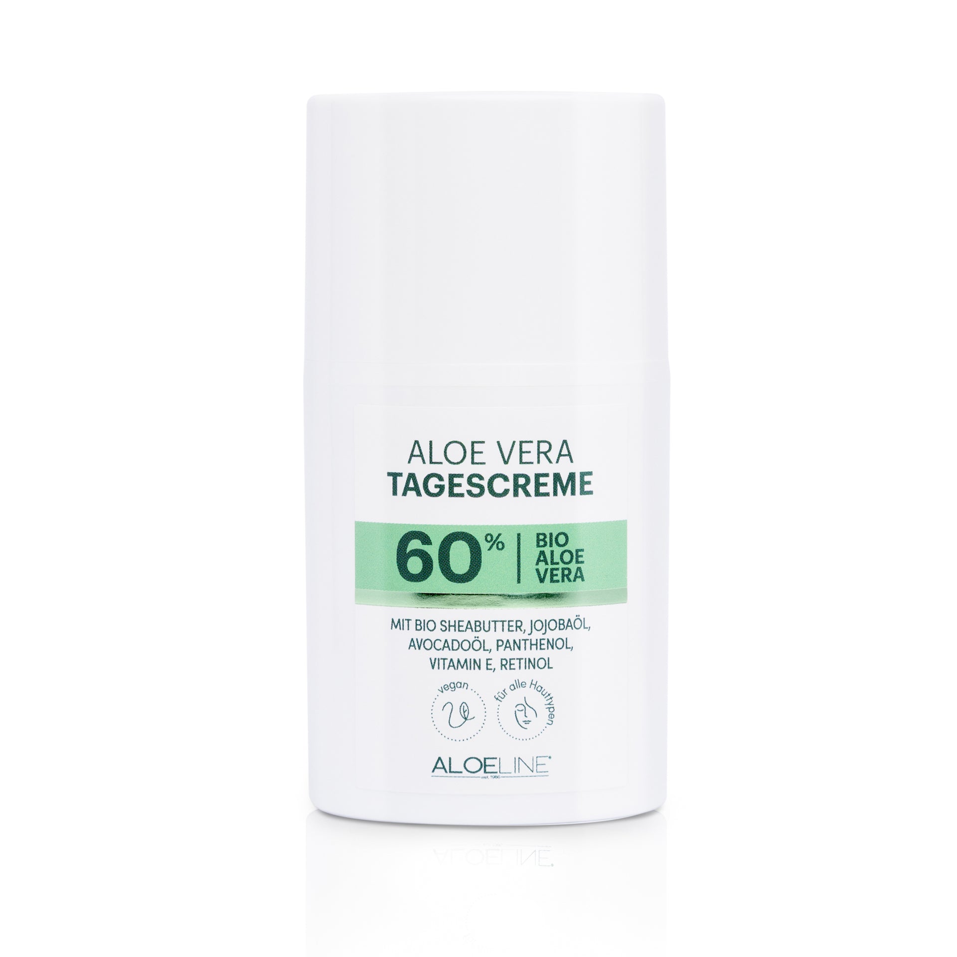Aloe Vera Tagescreme mit 60% Bio Aloe Vera