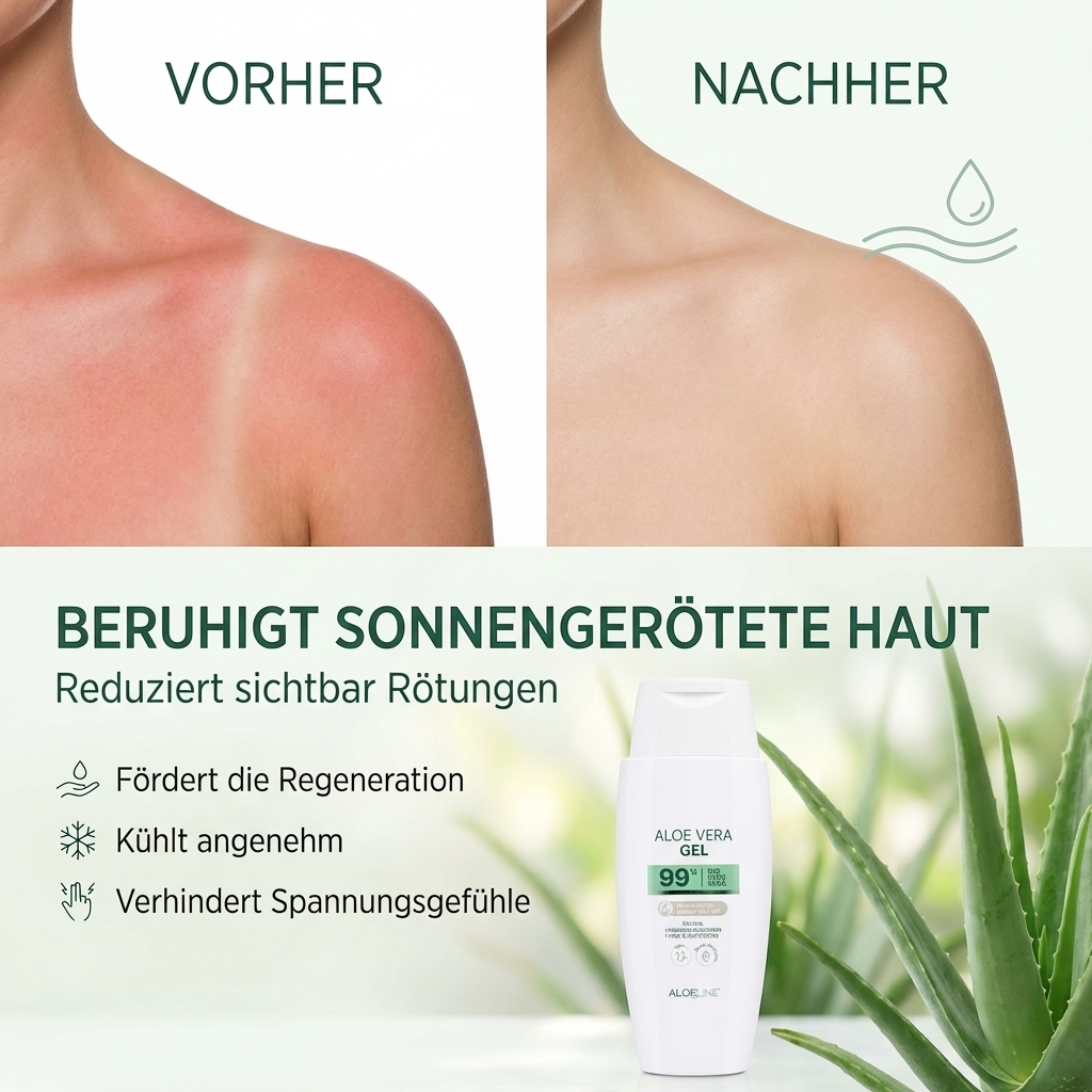 Bio Aloe Vera Gel 99% | natürliche Hautpflege